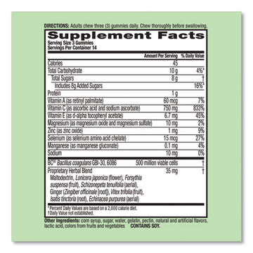 Airborne® Immune Support Plus Probiotic Gummies, Assorted Fruit Flavors, 42-bottle freeshipping - TVN Wholesale